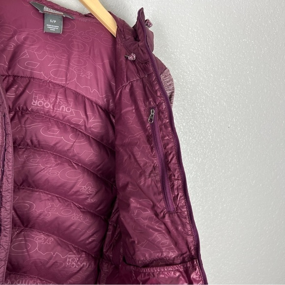 Outdoor Research Plaza Hoodie Jacket, Pinot S - Duck Down, Puffer, Purple Wine - Picture 5 of 16
